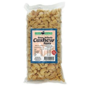 GOOD HEALTH RAW WHOLE CASHEW NUTS 100 GRMS
