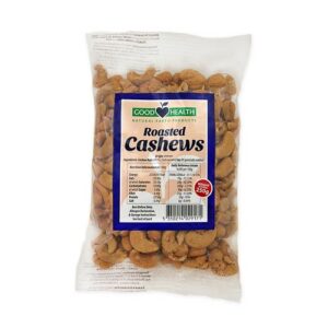 GOOD HEALTH ROASTED WHOLE CASHEW NUTS 250 GRMS