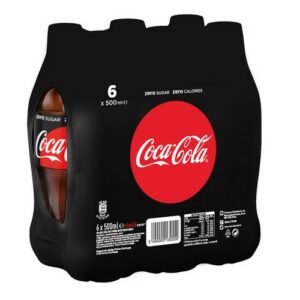 COCA COLA COKE ZERO 6X500 ML