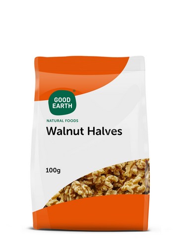 GOOD EARTH WALNUT HALVES 100 GRMS