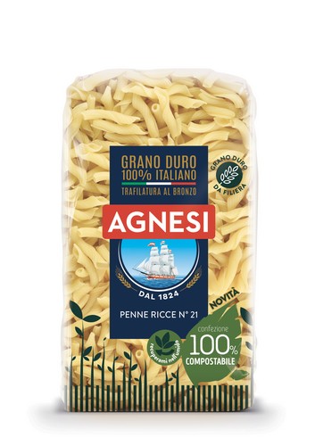 AGNESI BIO PENNE RICCE 100% 500 GRMS