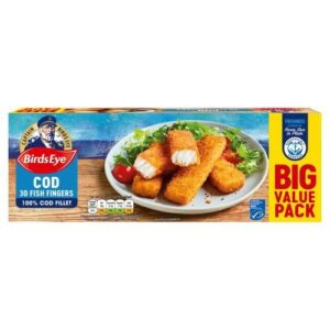 BIRDS EYE 30 COD FILLET FISH FINGERS 840 GRMS