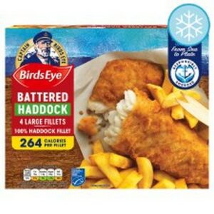 BIRDS EYE 4 HADDOCK IN BATTER 440 GRMS