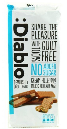 DIABLO WAFERS MILK CHOC 100 GRMS