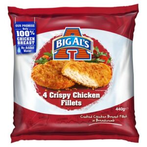 BIG ALS CRISPY CHICKEN FILLETS 440 GRMS