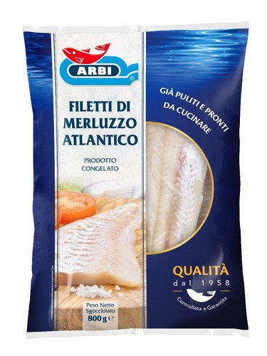ARBI FILLETTI DI MERLUZZO 800 GRMS