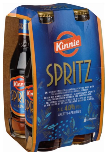 KINNIE SPRITZ 4PK €6.99 250 ML