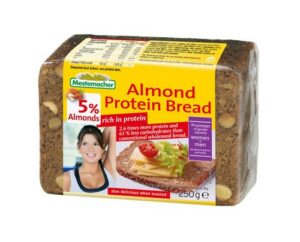 MESTEMACHER PROTEIN BRAE W ALMONDS 250 GRMS