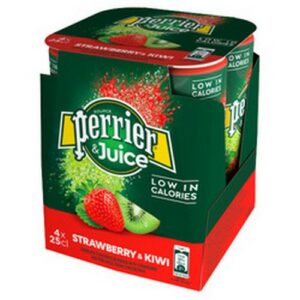 PERRIER JUICE STRAW & KIWI 4PACK 250 ML