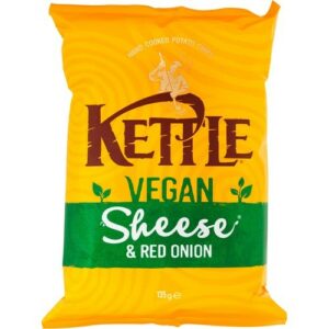 KETTLE VEGAN CHEESE & RED ONION 135 GRMS